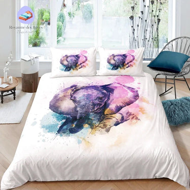 Housse de Couette Éléphant Couleurs